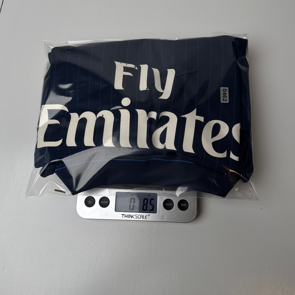 Nike Arsenal FC 2009-2010 Away Jersey Navy Blue Pinstripe XL Fly Emirates - Picture 11 of 11